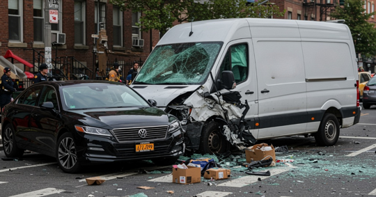delivery truck accident