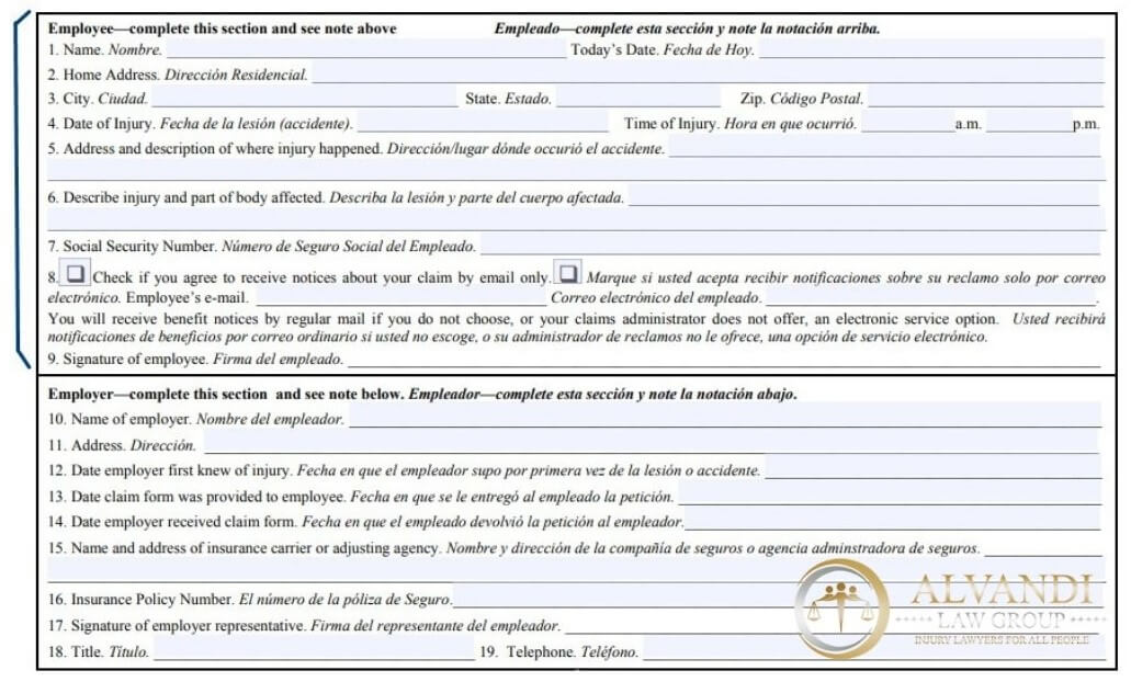 DWC 1 Form 